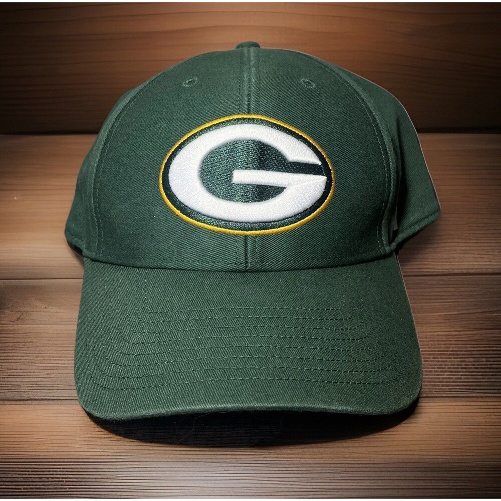 Green Bay Packers Hat NFL Adjustable Strap Cap '47 Brand Green Unisex One Size